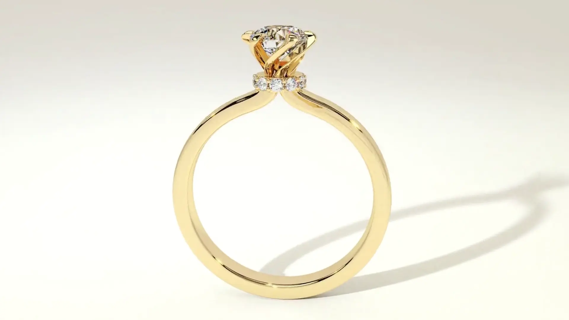 Solitär-Verlobungsring aus Gelbgold mit Diamant — Kollektion bei RT Goldrausch Reutlingen